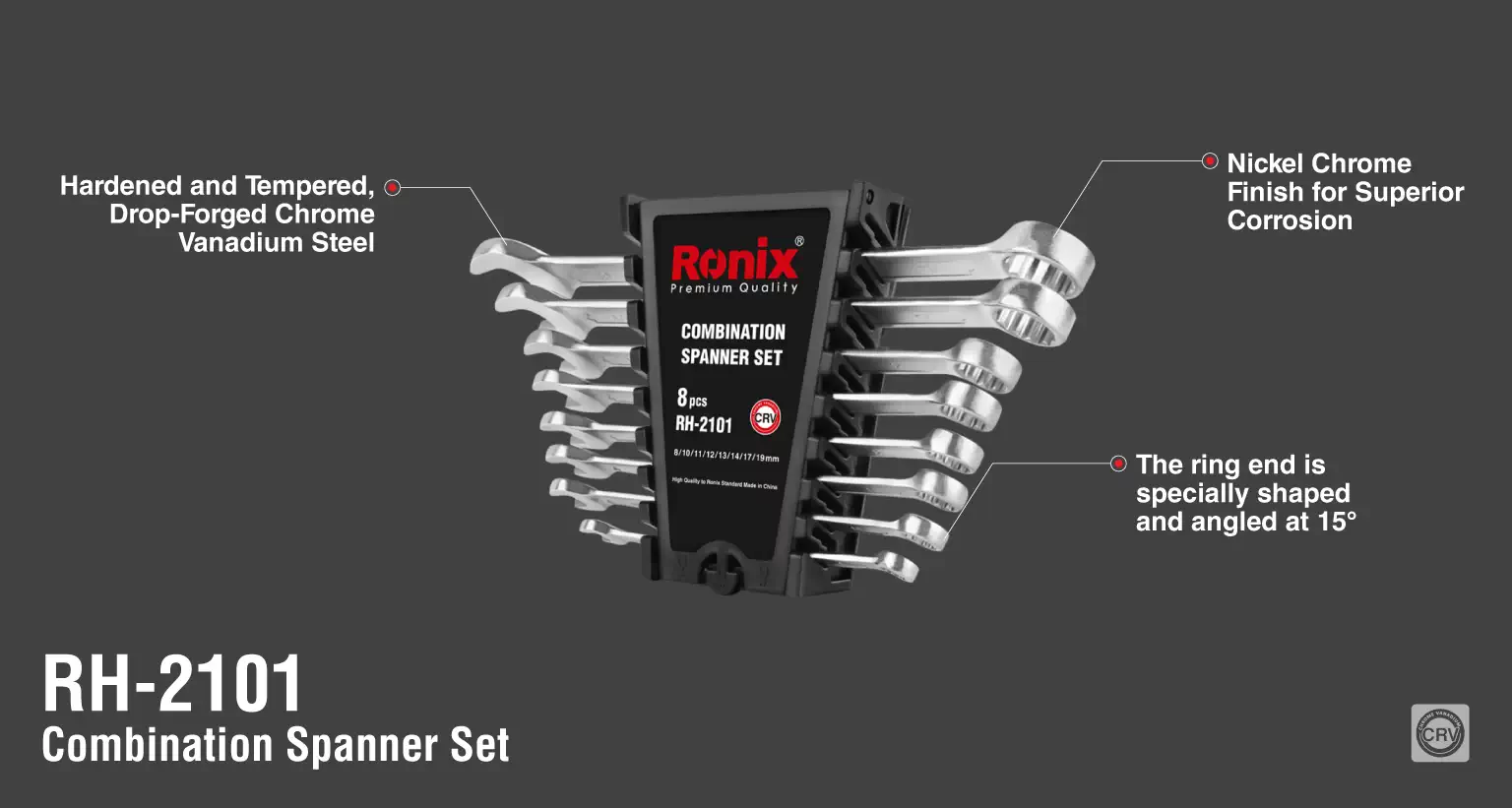 2-12-3.png ست آچار یکسر تخت 8 عددی رونیکس مدلRH-2101 - تصویر 1