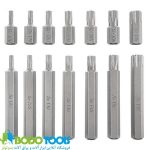 جعبه بیت 40پارچه آلنی ستاره ای و 6گوش1/2و3/8اینچ تایوانی نووا مدلNTS-7012 - تصویر 4