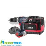دریل پیچ گوشتی شارژی 18 ولت چکشی توسن (با کیف) مدل 9018SCI - تصویر 2