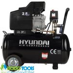 کمپرسور باد 50 لیتری دو شیر هیوندای مدل AC-5025 - تصویر 5