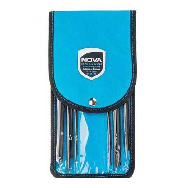 NTK-1146.jpg آلن شش گوش کیفی 10عددی سایز بلند نووا مدل NTK-1146 - تصویر 1