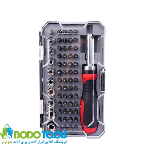 RH-2716.jpg کیت 63 عددی سری پیچگوشتی و بکس رونیکس مدل RH-2716 - تصویر 1