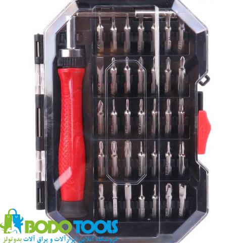 RH-2719.jpg کیت پیچگوشتی ساعتی جغجغه ای 37 عددی رونیکس مدل RH-2719 - تصویر 1