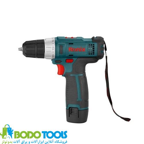 RH-8612-6.jpg دریل پیچ گوشتی شارژی 12 ولت لیتیوم رونیکس (ضد آب ضد ضربه) مدل 8612 - تصویر 1