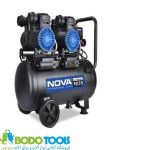 کمپرسور باد سایلنت 50لیتری دو موتوره نووا مدلNTA-9151 - تصویر 2