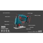اره عمودبر شارژی 20ولت رونیکس مدل 8608 - تصویر 16