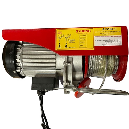 vinch-1.jpeg بالابر برقی (وینچ) 800کیلوگرم تکفاز استرانگ مدلSTG800K - تصویر 1