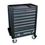 جعبه ابزار 7 کشو ذغالی چرخدار تاپ تول مدل TCAR0703