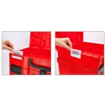 جعبه ابزار پلاستیکی(قرمز) 32لیتری تاپ تول مدل TBBE0702 - تصویر 3
