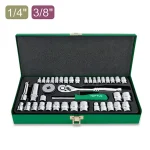 جعبه بکس 40 پارچه ترکیبی 1/4 و 3/8 تاپ تول مدل GCAD4002