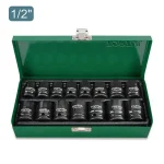 جعبه بکس فشار قوی 15 پارچه 1/2 اینچ تاپ تول مدل GDAD1501