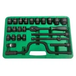 جعبه بکس فشار قوی 24 پارچه 1/2 اینچ مشکی تاپ تول مدل GDAI2401 - تصویر 2
