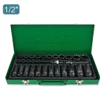 جعبه بکس فشار قوی 32 پارچه 1/2 اینچ بلند و کوتاه مشکی تاپ تول مدل GDAD3201