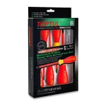 جعبه پیچ گوشتی 6 عددی ضد برق قرمز و زرد تاپ تول مدل GFE-0605