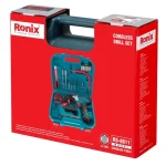کیت دریل شارژی 12 ولت 35 پارچه تک باطری رونیکس مدل RS-8611 - تصویر 2