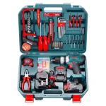 کیت دریل شارژی چکشی 20 ولت 53 پارچه دو باطری رونیکس مدل RS-8620